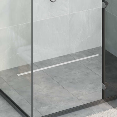 Vidaxl 360° doucheafvoer met slank model zilver 90 cm