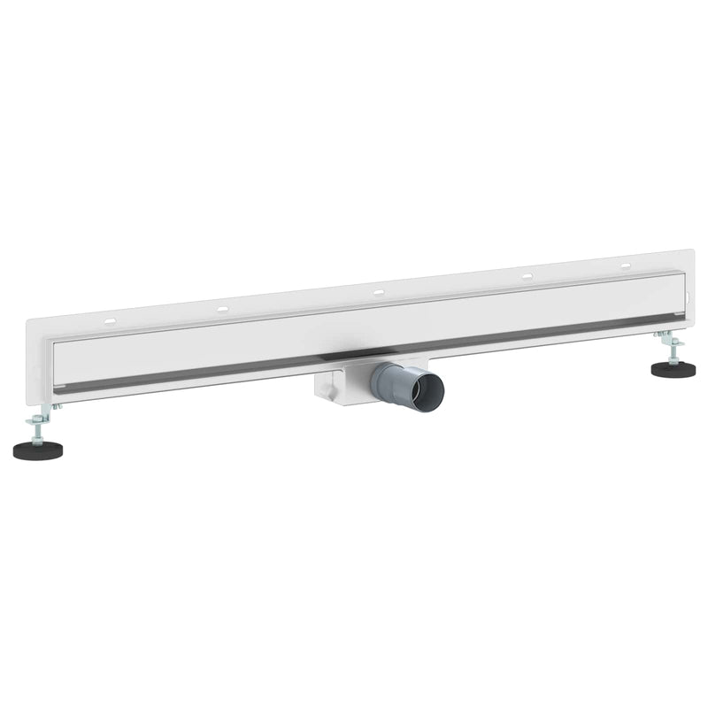 Chargez l'image dans la visionneuse de la galerie, Vidaxl wandgemonteerde douche afvoer zilver 90 cm roestvrij staal 304
