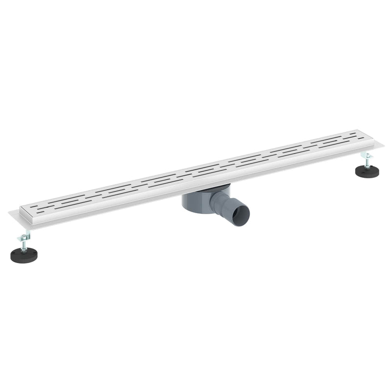 Afbeelding laden in galerijviewer, Vidaxl doucheafvoer glasdeksel met 360° sifon zilver 90 cm
