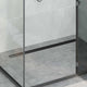 Vidaxl doucheafvoer 2-in-1 met 360° sifon zwart 100 cm