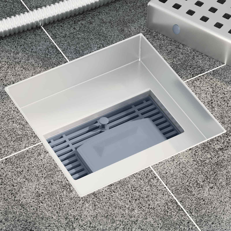 Chargez l'image dans la visionneuse de la galerie, Vidaxl dot doucheafvoer zilver 15 x 15 cm roestvrij staal 304
