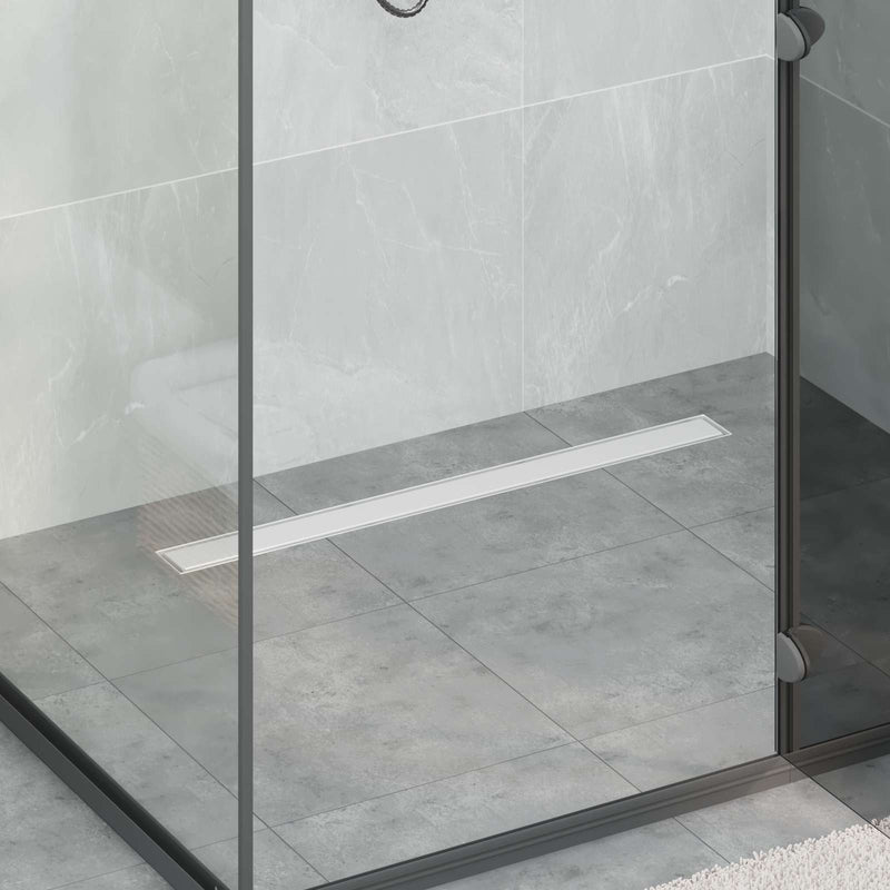 Afbeelding laden in galerijviewer, Vidaxl doucheafvoer 2-in-1 met 360° sifon zilver 80 cm
