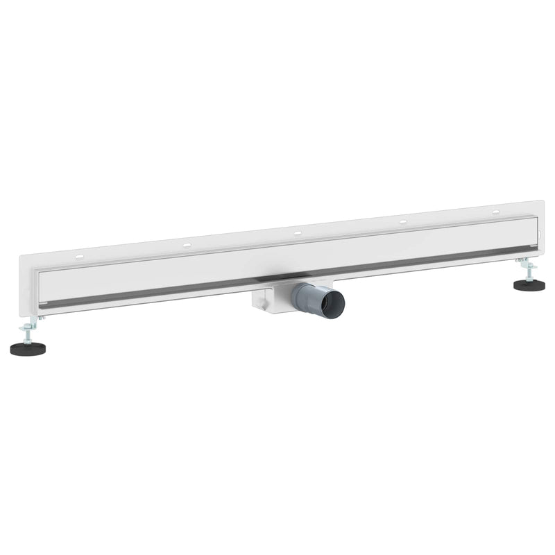 Afbeelding laden in galerijviewer, Vidaxl wandgemonteerde douche afvoer zilver 100 cm roestvrij staal 304
