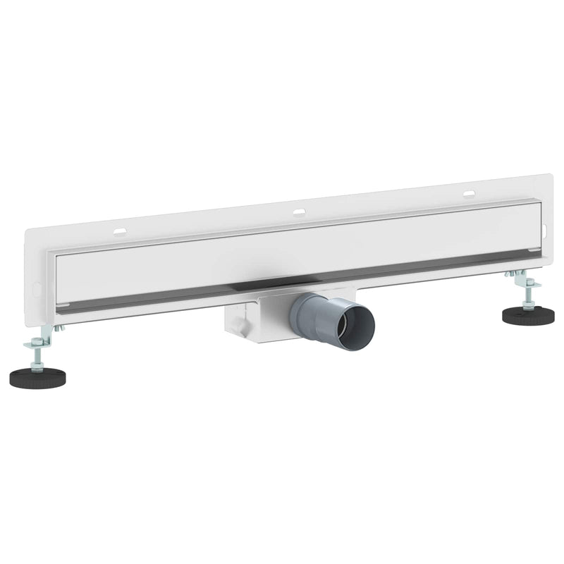 Afbeelding laden in galerijviewer, Vidaxl wandgemonteerde douche afvoer zilver 60 cm roestvrij staal 304
