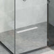 Vidaxl 2 in 1 doucheafvoer zilver 50 cm roestvrij staal 304