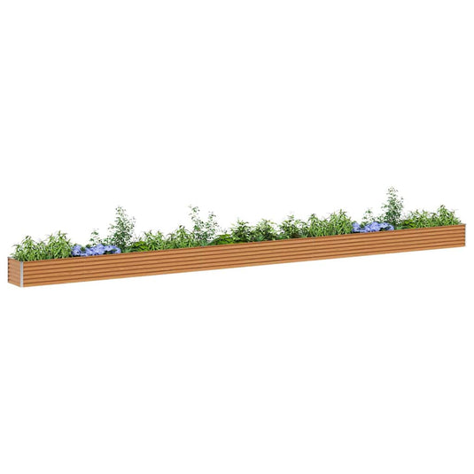 Vidaxl verhoogde plantenbak 775 x 50 x 36 cm gegalvaniseerd staal
