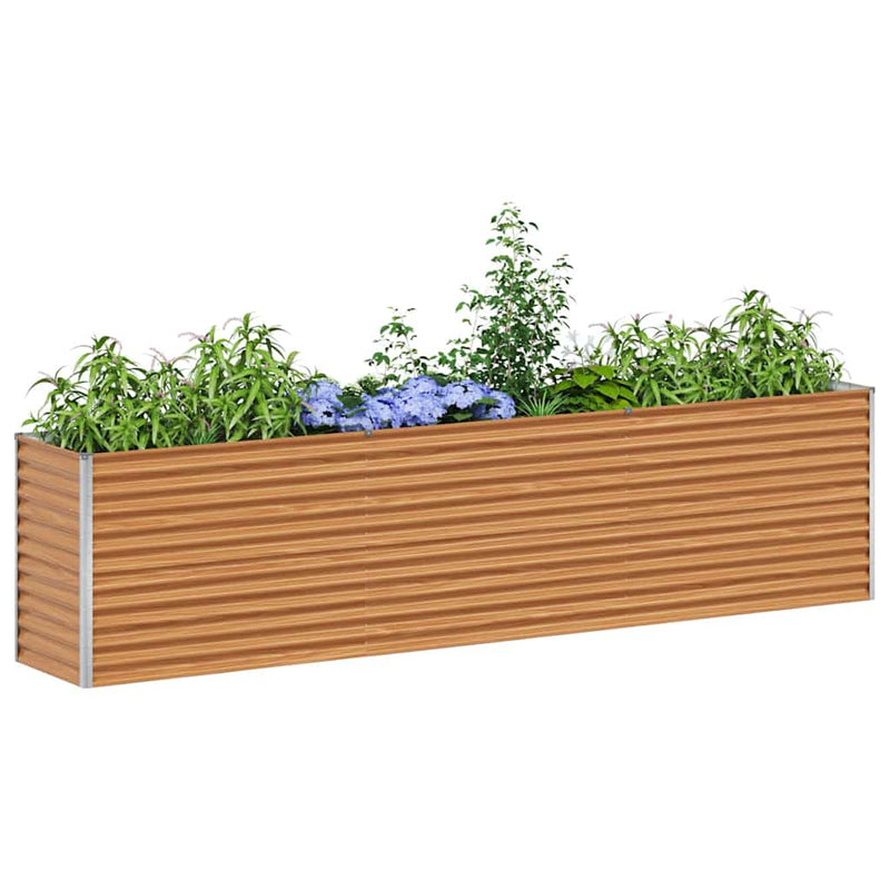 Afbeelding laden in galerijviewer, Vidaxl verhoogde plantenbak 290 x 50 x 68 cm gegalvaniseerd staal

