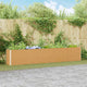 Vidaxl verhoogde plantenbak 390 x 50 x 68 cm gegalvaniseerd staal
