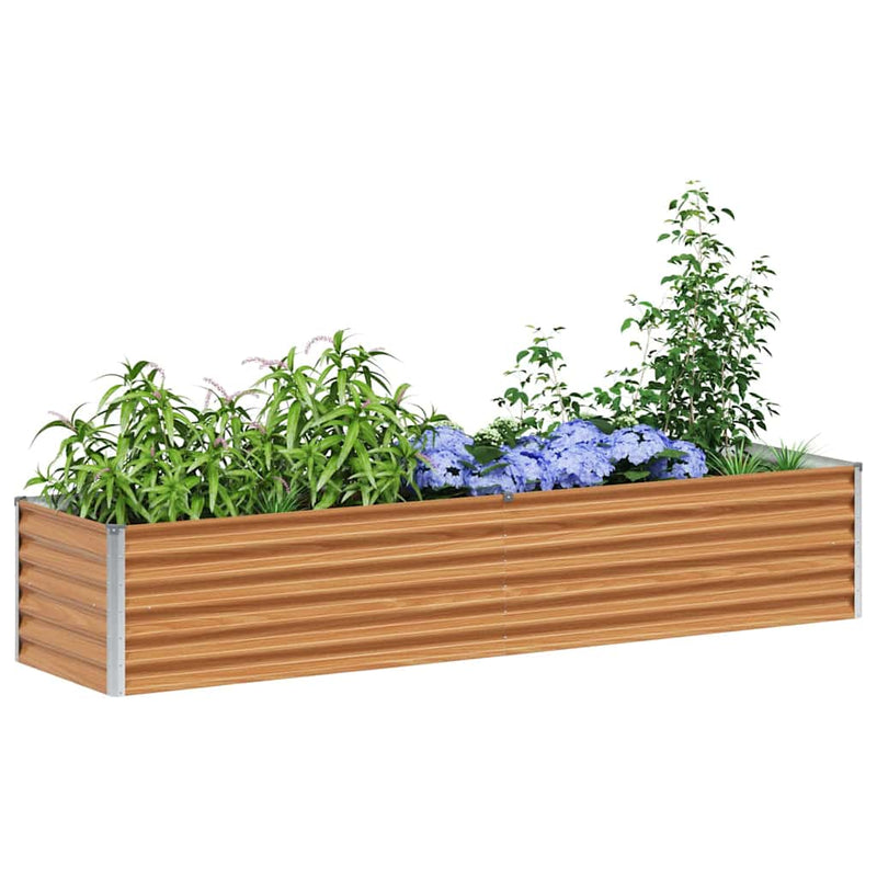 ギャラリービューアに画像をロードする, Vidaxl verhoogde plantenbak 195 x 50 x 36 cm gegalvaniseerd staal
