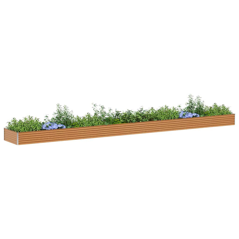 ギャラリービューアに画像をロードする, Vidaxl verhoogde plantenbak 775 x 100 x 36 cm gegalvaniseerd staal
