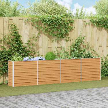Vidaxl verhoogde plantenbak licht bruin 320 x 40 x 77 cm