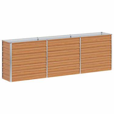 Vidaxl verhoogde plantenbak licht bruin 240 x 40 x 77 cm