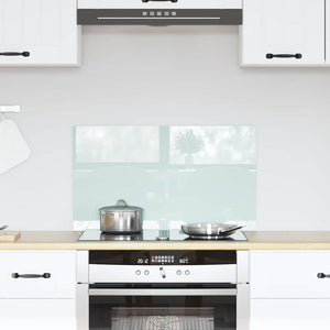 Vidaxl keuken achterwand wit 70 x 40 cm gehard glas
