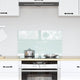 Vidaxl keuken achterwand wit 70 x 40 cm gehard glas