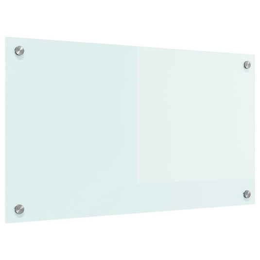 Vidaxl keuken achterwand wit 70 x 40 cm gehard glas