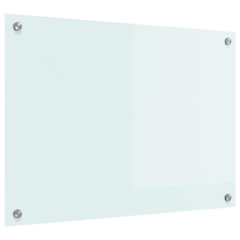 Chargez l'image dans la visionneuse de la galerie, Vidaxl keuken achterwand wit 70 x 50 cm gehard glas
