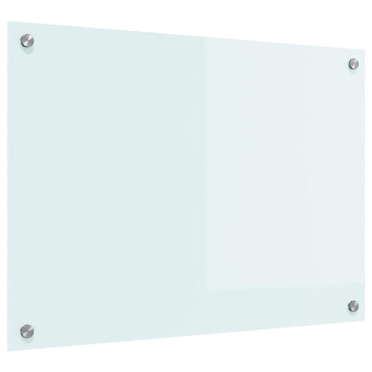 Vidaxl keuken achterwand wit 70 x 50 cm gehard glas
