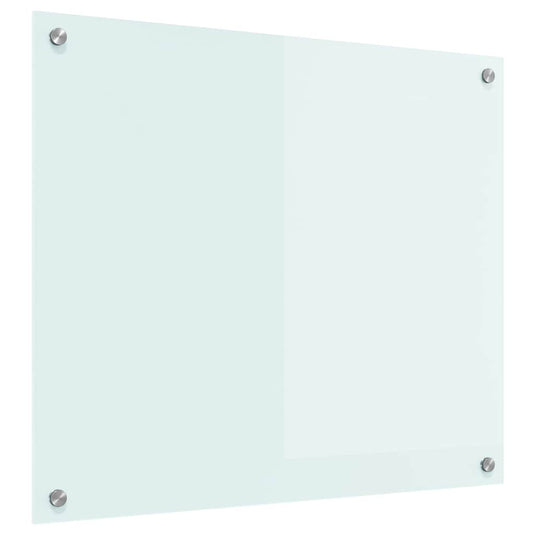 Vidaxl keuken achterwand wit 70 x 60 cm gehard glas