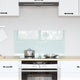 Vidaxl keuken achterwand wit 80 x 40 cm gehard glas