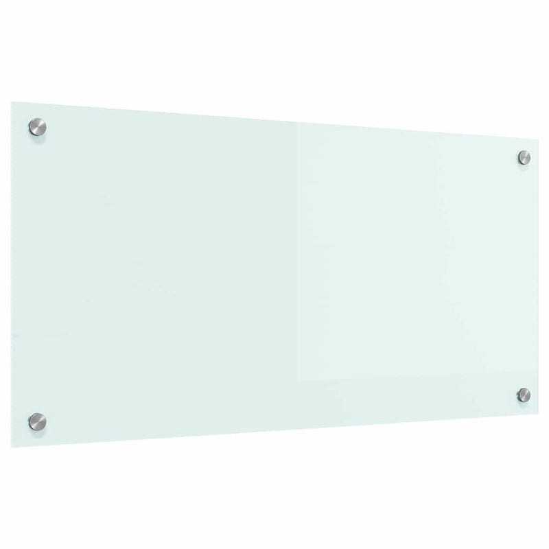 Chargez l'image dans la visionneuse de la galerie, Vidaxl keuken achterwand wit 80 x 40 cm gehard glas

