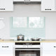 Vidaxl keuken achterwand wit 80 x 50 cm gehard glas
