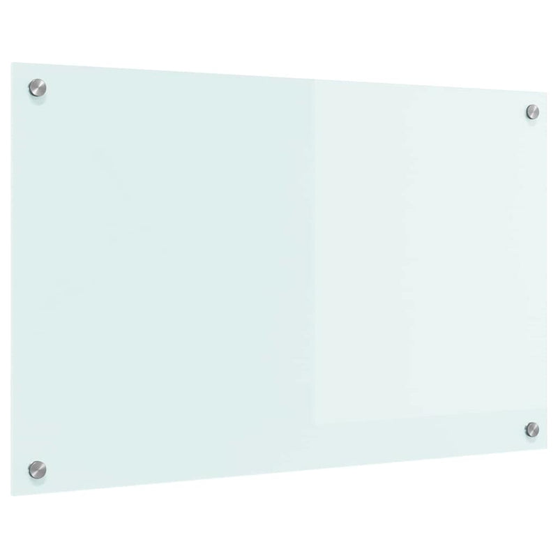 Chargez l'image dans la visionneuse de la galerie, Vidaxl keuken achterwand wit 80 x 50 cm gehard glas
