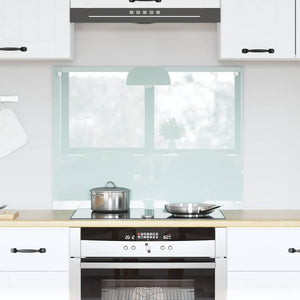 Vidaxl keuken achterwand wit 80 x 60 cm gehard glas