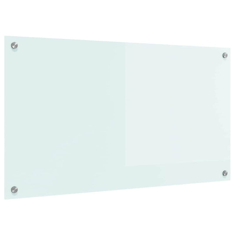 ギャラリービューアに画像をロードする, Vidaxl keuken achterwand wit 90 x 50 cm gehard glas
