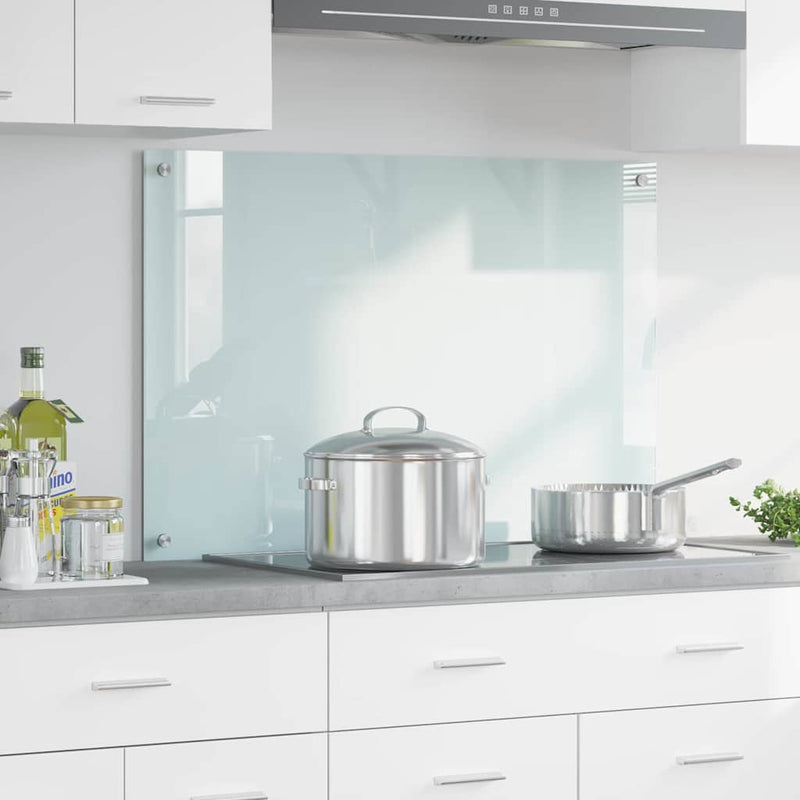 ギャラリービューアに画像をロードする, Vidaxl keuken achterwand wit 90 x 60 cm gehard glas
