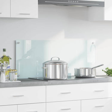 Vidaxl keuken achterwand wit 100 x 40 cm gehard glas