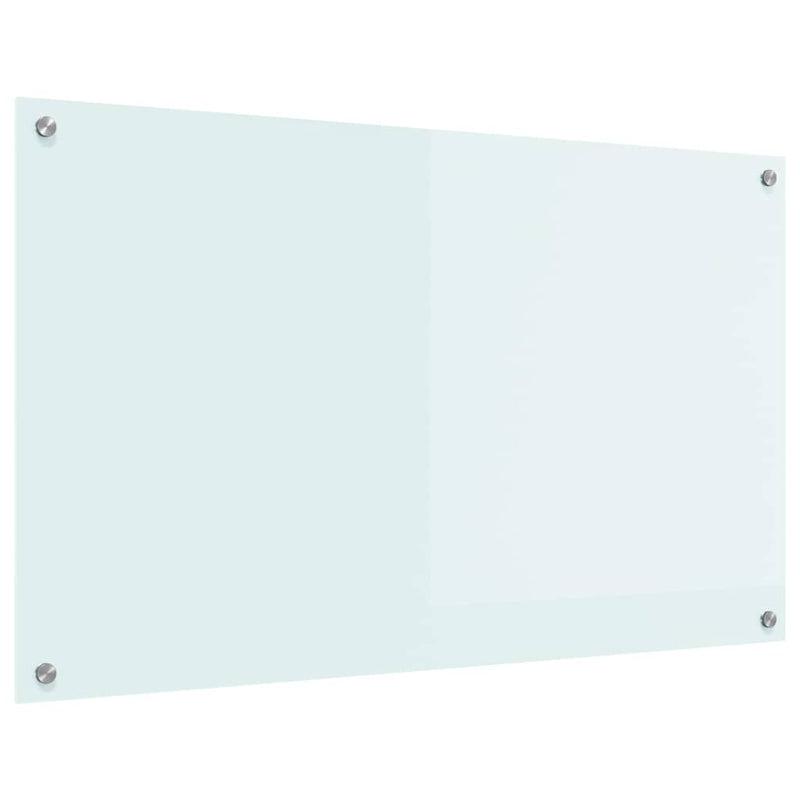 ギャラリービューアに画像をロードする, Vidaxl keuken achterwand wit 100 x 60 cm gehard glas
