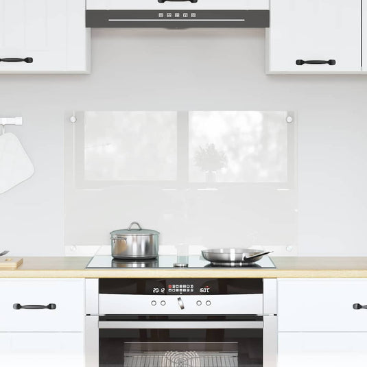 Vidaxl keuken achterwand doorzichtig 80 x 50 cm gehard glas