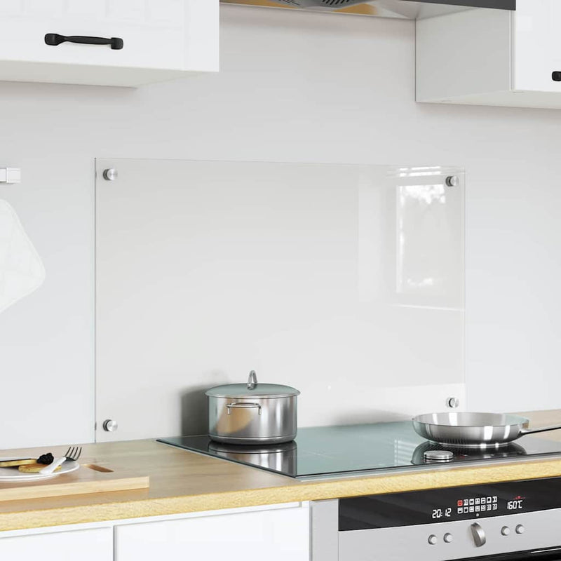 ギャラリービューアに画像をロードする, Vidaxl keuken achterwand doorzichtig 80 x 50 cm gehard glas
