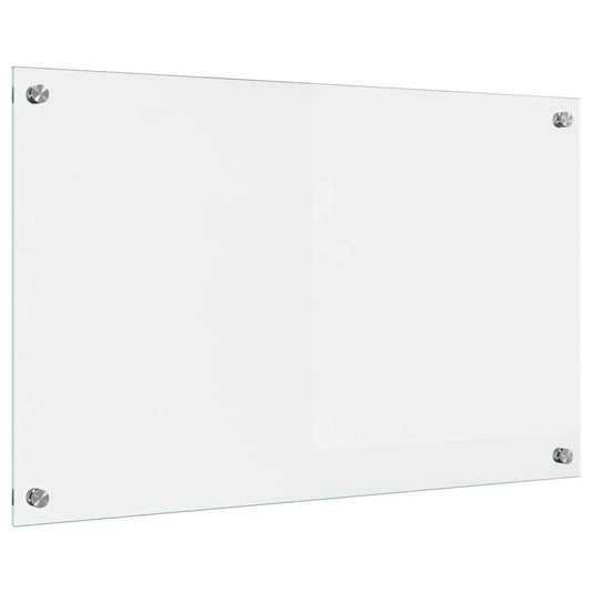 Vidaxl keuken achterwand doorzichtig 80 x 50 cm gehard glas