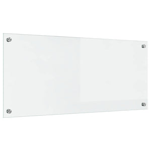 Vidaxl keuken achterwand doorzichtig 90 x 40 cm gehard glas