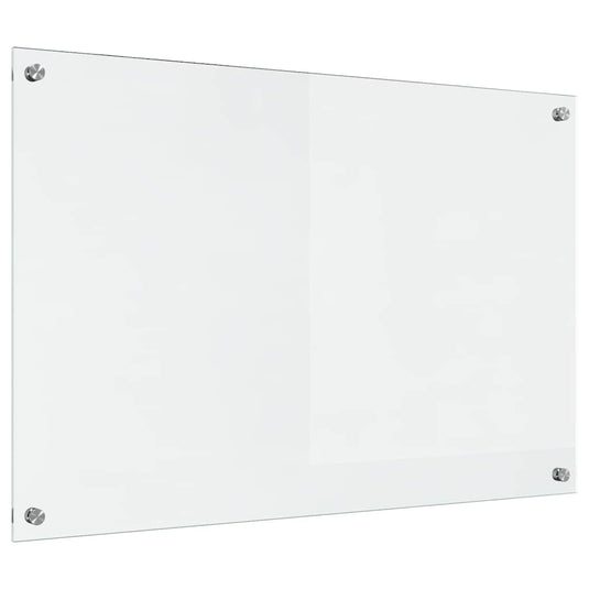 Vidaxl keuken achterwand doorzichtig 90 x 60 cm gehard glas