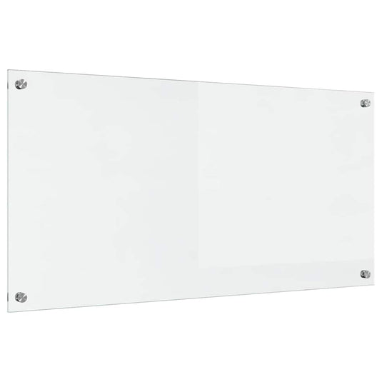 Vidaxl keuken achterwand doorzichtig 100 x 50 cm gehard glas