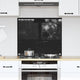 Vidaxl keuken achterwand zwart 70 x 60 cm gehard glas