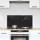 Vidaxl keuken achterwand zwart 80 x 40 cm gehard glas