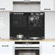 Vidaxl keuken achterwand zwart 80 x 60 cm gehard glas