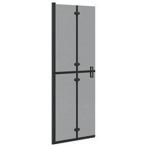 Vidaxl inloopdouchewand zwart 90 x 6.5 x 190 cm