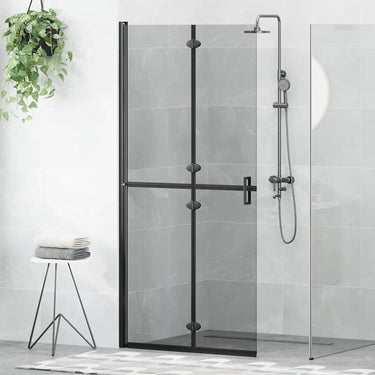 Vidaxl inloopdouchewand zwart 90 x 6.5 x 190 cm