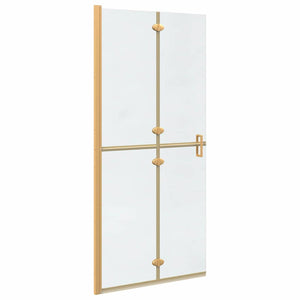 Vidaxl inloopdouchewand goud 90 x 6.5 x 190 cm