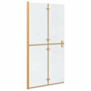 Vidaxl inloopdouchewand goud 90 x 6.5 x 190 cm
