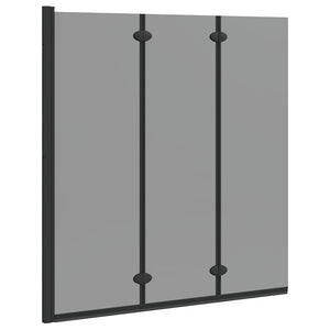 Vidaxl douche omhulsel zwart 130 x 138 cm esg-glas en aluminium