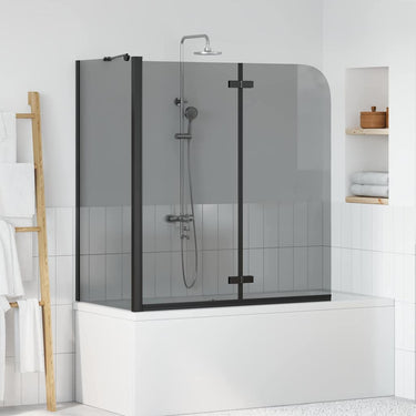 Vidaxl douche omhulsel zwart 120 x 68 x 130 cm esg-glas en aluminium