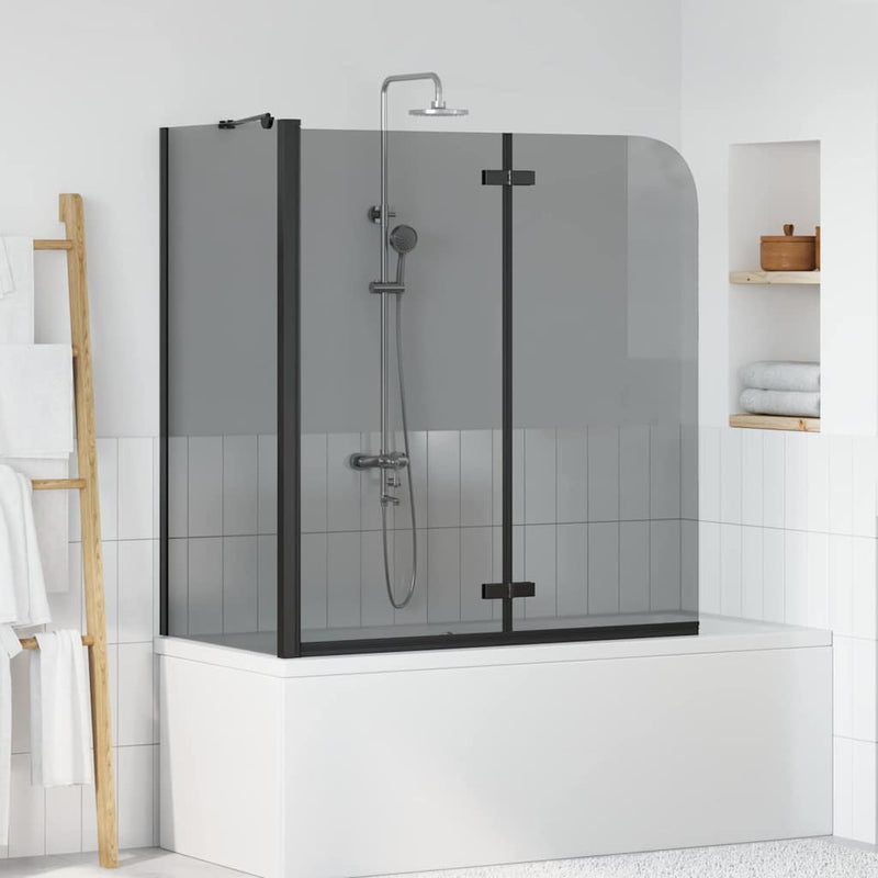 ギャラリービューアに画像をロードする, Vidaxl douche omhulsel zwart 120 x 68 x 130 cm esg-glas en aluminium
