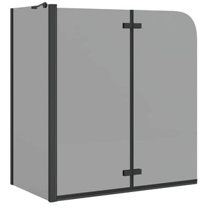 Vidaxl douche omhulsel zwart 120 x 68 x 130 cm esg-glas en aluminium