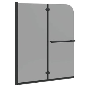 Vidaxl douche omhulsel zwart 95 x 140 cm esg-glas en aluminium
