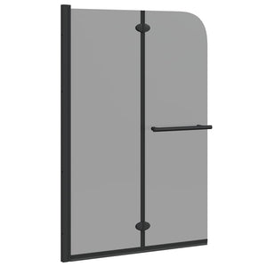 Vidaxl douche omhulsel zwart 120 x 140 cm esg-glas en aluminium
